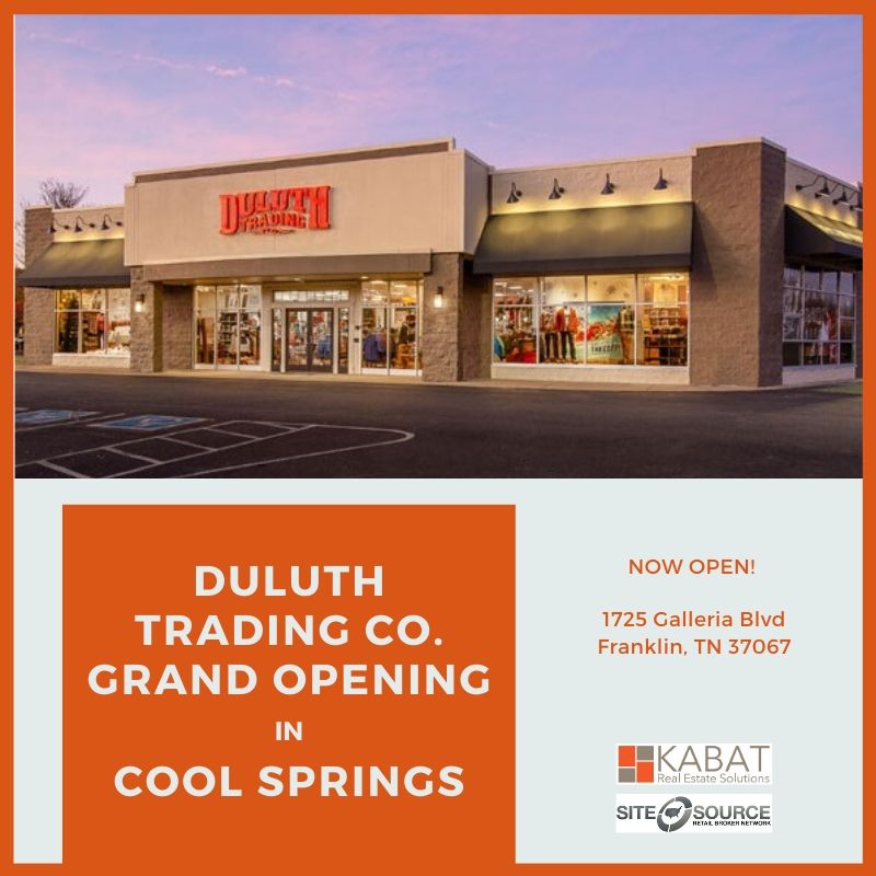 grand opening of Duluth Trading Co.